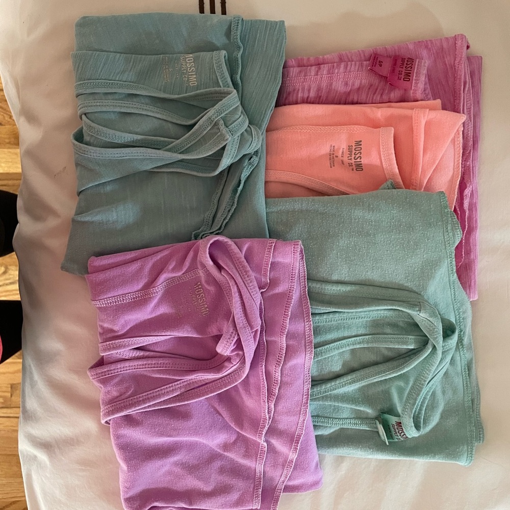 Five Flowy Racerback Tanks